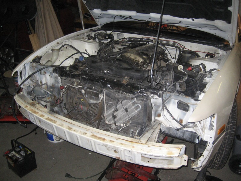 The tear down begins.